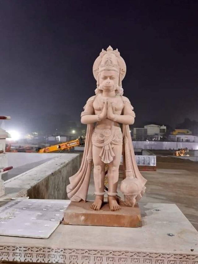 Statues on Entrance of Shri Ram Janmabhoomi Temple.